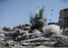 قصف سابق على خي الرمال بمدينة غزة.webp