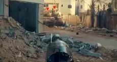 استهداف دبابة
