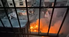 إحراق مستشفى كمال عدوان
