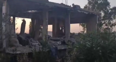 قصف منزل في لبنان