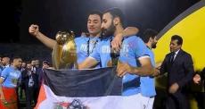 علم فلسطين يزين احتفالات بيراميدز  بلقب دوري أبطال أفريقيا