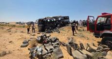 حادث سير تصادم حافلتين في سوريا