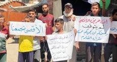 وقفة في غزة في ذكرى إحراق الأقصى