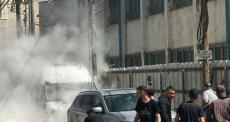 حريق بمركبة في قلنديا