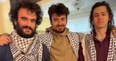 الطلبة الفلسطينيين هشام عورتاني وتحسين أحمد وكنان عبد الحميد