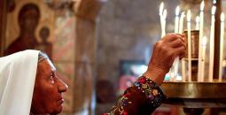 صورة أرشيفية لاحتفال مسيحي غزة بأحد أعيادهم