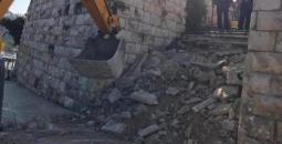 أعمال تجريف قرب مدخل المقبرة اليوسفية في القدس