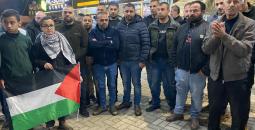 وقفة دعم وإسناد للأسرى والقدس في جنين