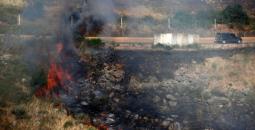 حريق في جنوب لبنان بعد قصف مدفعي إسرائيلي أرشيف.jpg