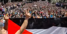 حشود فلسطينية
