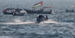 صور لمراكب صيد فلسطينية في بحر غزة.jfif