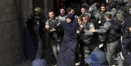 خلال اعتقال قوات الاحتلال لفتاة من القدس - أرشيفية.jpeg