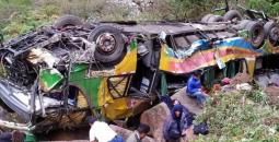 سقوط حافلة في الهند