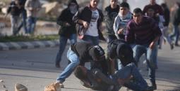 إصابة شاب فلسطيني خلال مواجهات مع الاحتلال - أرشيفية