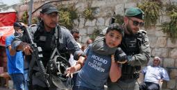 اعتقال الأطفال الفلسطينيين