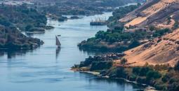 مقطع من نهر النيل بمصر