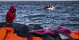 قارب هجرة غير شرعي قرب شواطئ اليونان