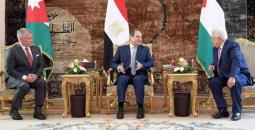 الرئيس عباس والسيسي والملك عبد الله