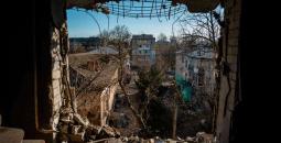 آثار الدمار بعد ضربة روسية في أوكرانيا.jpeg