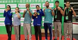 المنتخب الفلسطيني للووشو كونغ فو يتوج بفضية بطولة آسيا