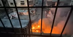 إحراق مستشفى كمال عدوان