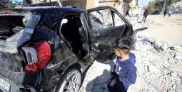 السيارة التي استشهدت فيها الطفلة هند رجب برصاص الاحتلال