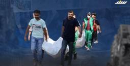 نقل الشهداء من الطرقات إلى المقابر الشرعية