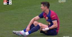 تحديد مدة غياب ليفاندوفسكي عن برشلونة