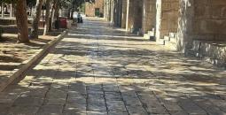 المسجد الاقصى فارغ
