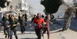 قصف إسرائيلي للمدنيين في غزة.webp