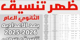 شروط ومجموع القبول لتنسيق الثانوية العامة 2025 للمدارس الحكومية