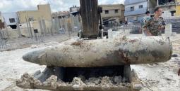 قذيفة غير منفجرة في لبنان