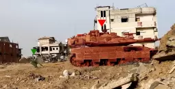 تدمير ميركافاة بغزة.webp