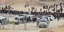 زيارة ويتكوف لمراكز المساعدات
