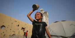 مهرب النازحين بغزة من جحيم الصيف ولهيب الخيام1.jpg