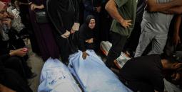 وداع وتشييع شهداء ارتقوا الليلة الماضية في غزة