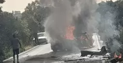 قصف إسرائيلي سابق لمركبة في لبنان