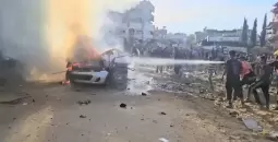قصف مركبة