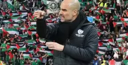 غوارديولا يدعو إلى مظاهرات في برشلونة تضامناً مع فلسطين