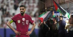 قائد المنتخب القطري يتبرع لبناء مدرسة وصالة رياضية في غزة