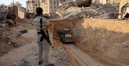 عمليات البحث تحت الأنقاض في غزة