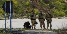 جنود الاحتلال يعتقلون فلسطينيا في الضفة.jpg