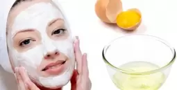 ماسك بياض البيض