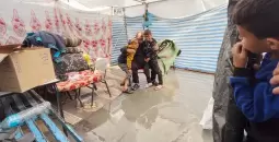 غرق خيام النازحين