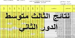 رابط نتائج الثالث متوسط 2025 الدور الثالث