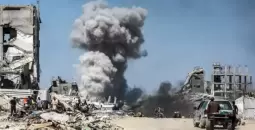 قصف في قطاع غزة.webp