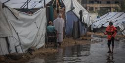 غرق خيام النازحين