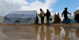 غرق خيام النازحين في غزة.webp