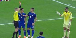 أول حالة طرد في كأس العرب 2025