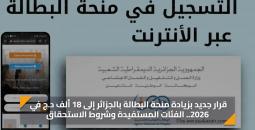 شروط التسجيل في منحة البطالة 2026 بالجزائر وطريقة التقديم الإلكتروني